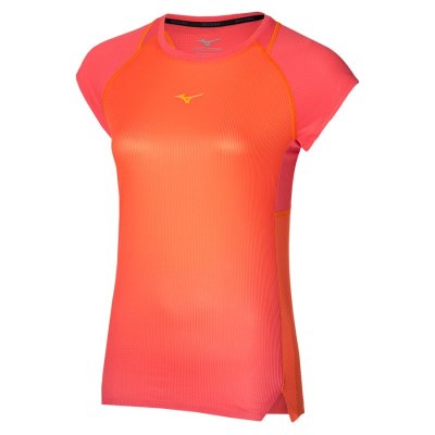 Camisa Mizuno AERO Tee Mujer - Rojos Claro - Chile M847ICHGQN